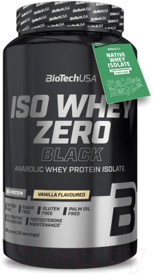 Протеин BioTechUSA Iso Whey Zero Black (908г, ваниль)