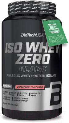 Протеин BioTechUSA Iso Whey Zero Black (908г, клубника)