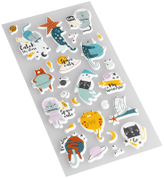 

Набор наклеек Meshu, Space Cats / MS_37564