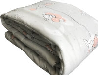 Одеяло для малышей Баю-Бай Air / ОД01Air1 (серый/розовый) - 