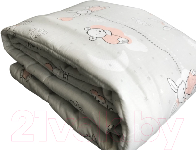Одеяло для малышей Баю-Бай Air / ОД01Air1 (серый/розовый)