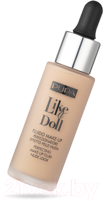 Тональный флюид Pupa Spf 15 Like A Doll Perfecting Make-Up Fluid Nude Look тон 010 (30мл)