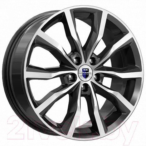 Литой диск K&K Портер 18x7.5" 5x108мм DIA 67.1мм ET 33мм Алмаз черный