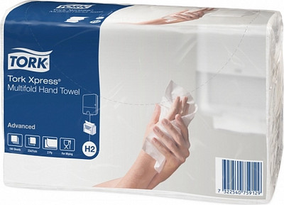 Бумажные полотенца Tork Xpress Multifold Advanced листовые H2 9001823 - 