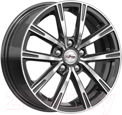 Изображение товара Литой диск iFree Драйвер 15x6" 5x100мм DIA 57.1мм ET 43мм Блэк Джек