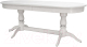 Обеденный стол Мебелик Тарун 5 (белый/серебристый) - 