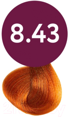 Масло для окрашивания волос Ollin Professional Megapolis Безаммиачное 8/43  (50мл, светло-русый медно-золотистый)