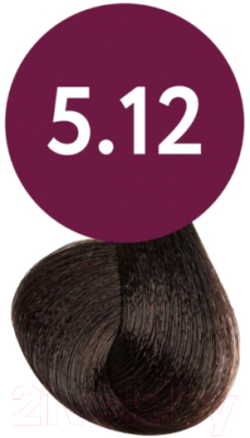Масло для окрашивания волос Ollin Professional Megapolis Безаммиачное 5/12 (50мл, светлый шатен пепельно-фиолетовый)