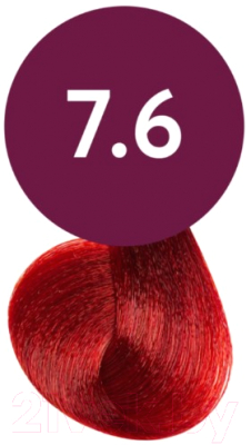 Масло для окрашивания волос Ollin Professional Megapolis Безаммиачное 7/6 (50мл, русый красный)