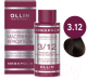 Масло для окрашивания волос Ollin Professional Megapolis Безаммиачное 3/12 (50мл, темный шатен пепельн-фиолетовый) - 