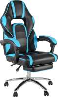 Кресло геймерское Меб-ФФ MF-2012-wf (черный/светло-голубой) - 