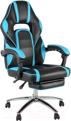 Кресло геймерское Меб-ФФ MF-2012-wf (черный/светло-голубой)