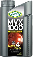 Моторное масло Yacco MVX 1000 4T 10W30 (1л) - 