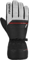 Перчатки лыжные Reusch Snow King / 6201198-1120 (р-р 6.5, White/Fire Red/Black) - 