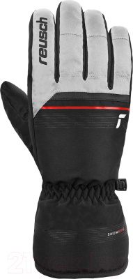 Перчатки лыжные Reusch Snow King / 6201198-1120 (р-р 6.5, White/Fire Red/Black)