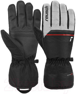 Перчатки лыжные Reusch Snow King / 6201198-1120 (р-р 6.5, White/Fire Red/Black)