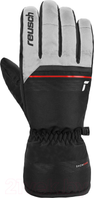 Перчатки лыжные Reusch Snow King / 6201198-1120 (р-р 9.5, White/Fire Red/Black)