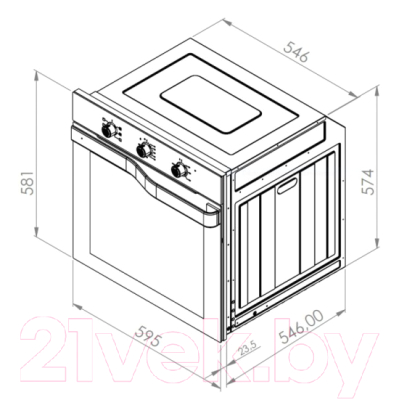 Электрический духовой шкаф Schtoff Decor 600