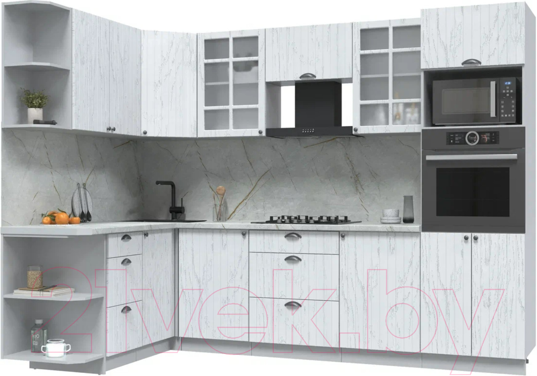 Готовая кухня Интерлиния Берес 1.68x2.8 ВТ левая