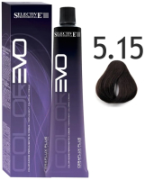 Крем-краска для волос Selective Professional Colorevo 5.15 / 84515 (100мл, каштановый) - 