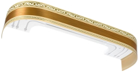 Карниз для штор LEGRAND Монарх с поворотами 1.6 / 58065871 (золото) - 
