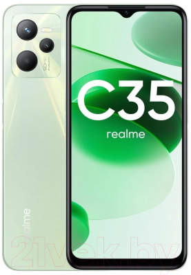 Изображение товара Смартфон Realme C35 4GB/64GB NFC / RMX3511 (зеленый)