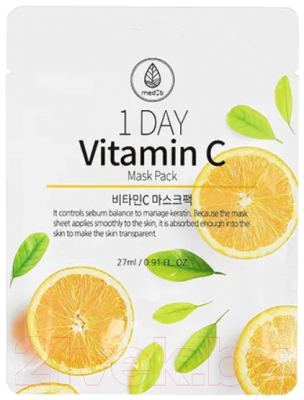 Изображение товара Маска для лица тканевая Med B 1 Day Vitamin C Mask Pack (27мл)