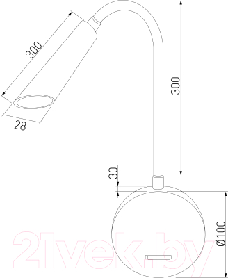 Изображение товара Бра Elektrostandard 40120/LED (черный)