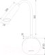 Миниатюра изображения товара Бра Elektrostandard 40120/LED (черный)