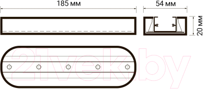 Адаптер для шинопровода JAZZway PTR T2-BL 5016842