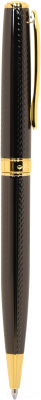 Ручка шариковая имиджевая Manzoni Torino с футляром / TOR52TG-BM