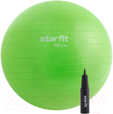 Фитбол гладкий Starfit GB-109 (зеленый, 55см)