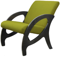 Кресло мягкое Мебелик Альма (лайм/венге/патина) - 