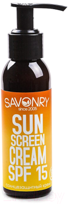 Крем солнцезащитный Savonry Для лица и тела SPF15 (100мл)