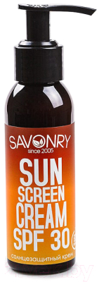 Крем солнцезащитный Savonry Для лица и тела SPF30 (100мл)
