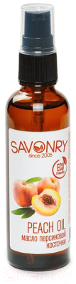 Масло натуральное Savonry Персиковое 100% (50мл)