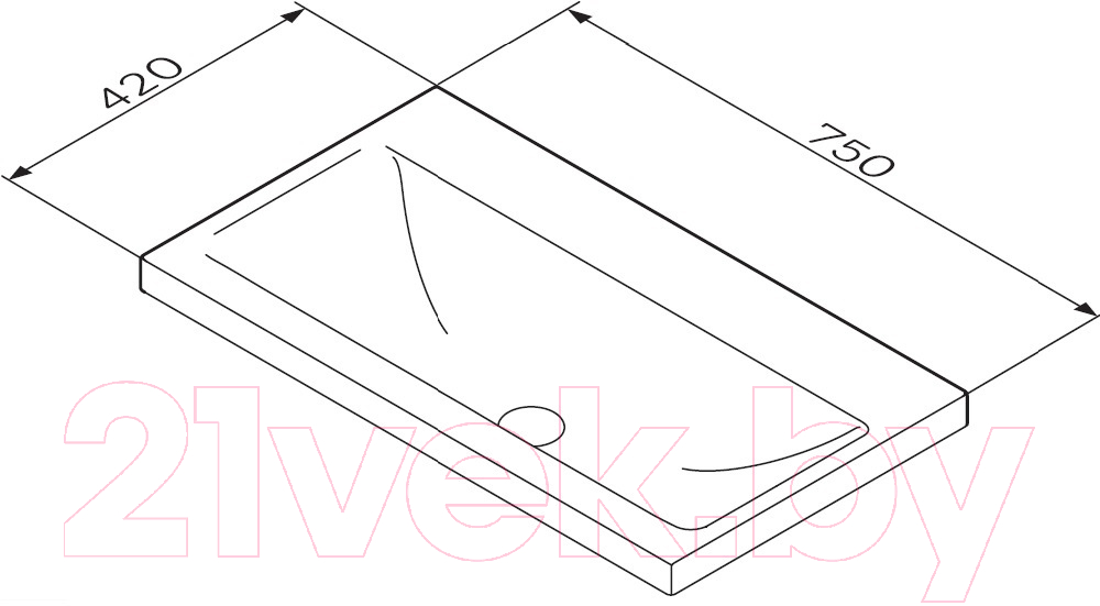 Умывальник AM.PM Gem M90WCC0752BM