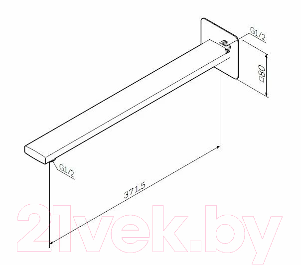 Душевой кронштейн AM.PM F0500703