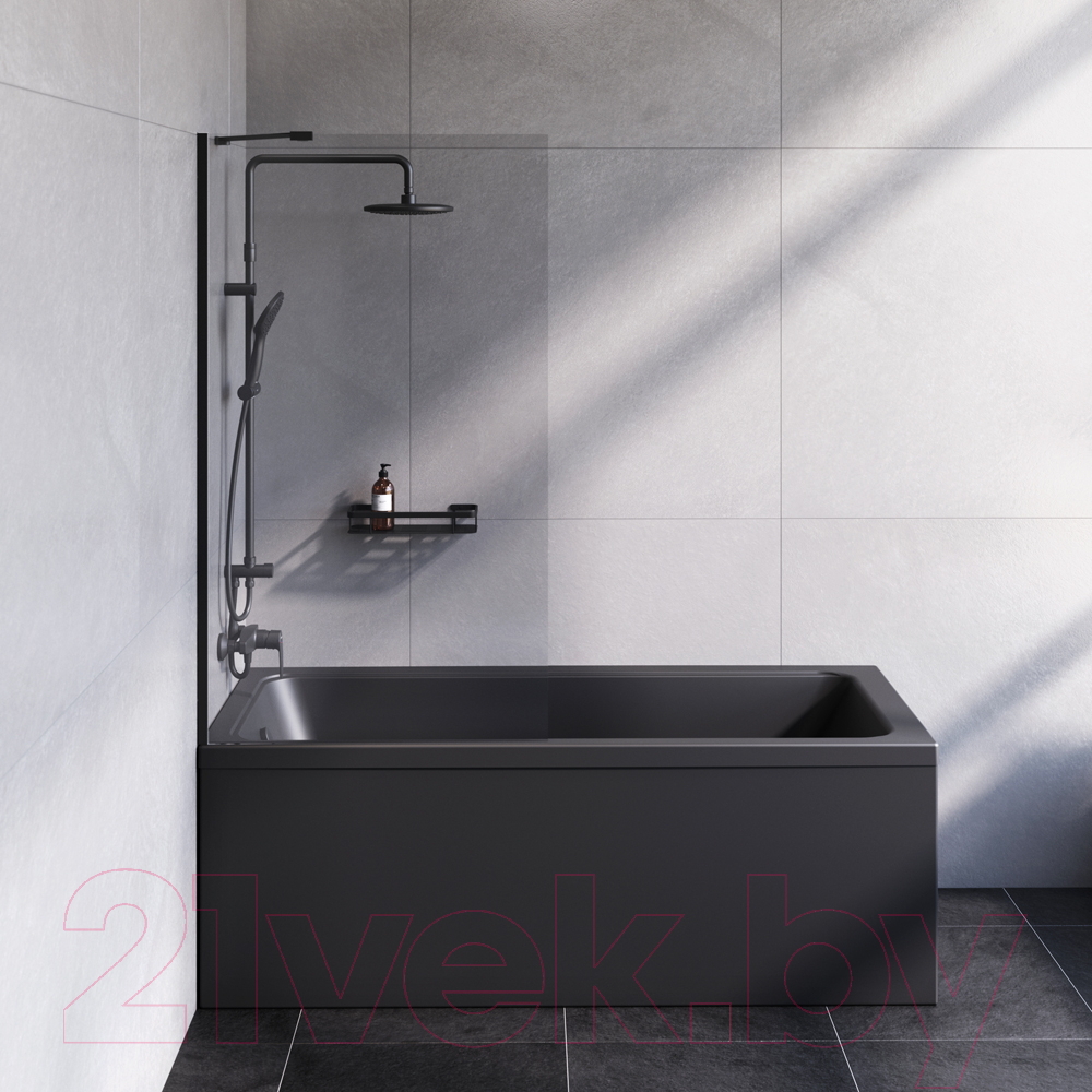 Стеклянная шторка для ванны AM.PM Gem W90BS-080-140BT — фото 3