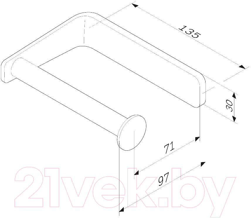 Держатель для туалетной бумаги AM.PM Inspire 2.0 A50A34122