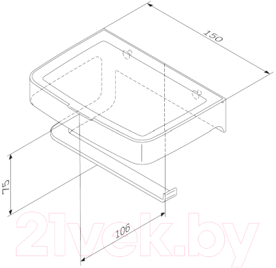 Держатель для туалетной бумаги AM.PM Inspire 2.0 A50A341522