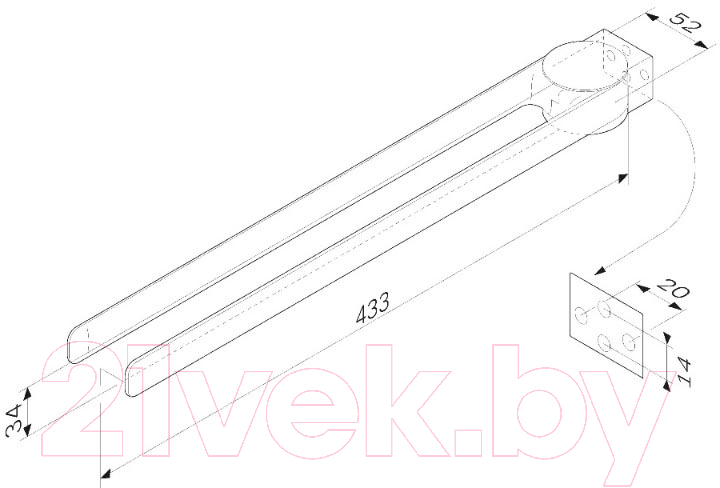 Держатель для полотенца AM.PM Inspire 2.0 A50A32622