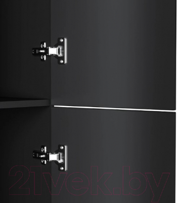 Шкаф-пенал для ванной AM.PM Gem M90CHR0306BM (черный матовый)