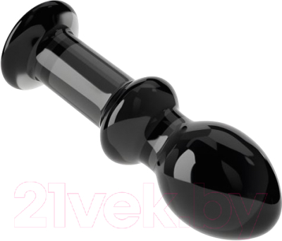 Пробка интимная LoveToy Glass Romance / GS14BLK (черный)