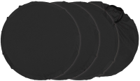 Комплект чехлов для колес коляски Roxy-Kids RWC-2532-RT (черный) - 