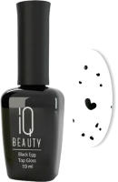 Топовое покрытие для лака IQ Beauty Black Egg Gloss Глянцевое (10мл) - 