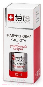 Сыворотка для лица TETe Cosmeceutical Гиалуроновая кислота+Улиточный секрет (10мл)