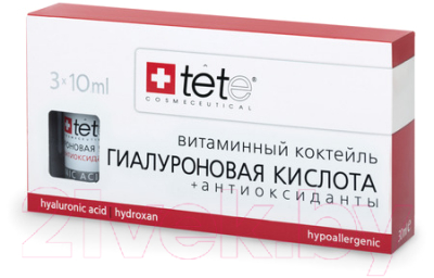 Сыворотка для лица TETe Cosmeceutical Гиалуроновая кислота+Антиоксиданты (3x10мл)