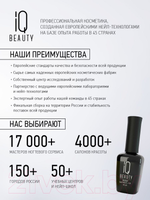 Топовое покрытие для лака IQ Beauty Black Egg Matt Матовый (10мл)