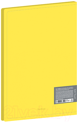 Папка для бумаг Berlingo Soft Touch / DB4_20984 (желтый)